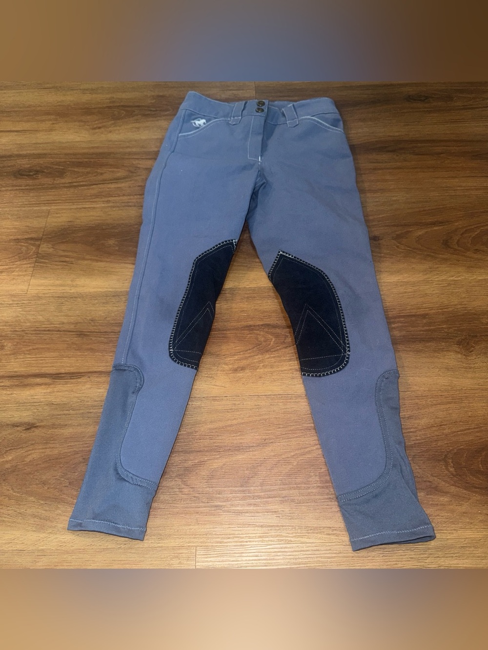 Piper by Smartpak Women's Riding Pants Size 12 Gray/Blue Color